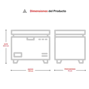 Congeladora Oster OS-PCF13002WE 380L 3 Congeladora Oster OS-PCF13002WE 380L 3