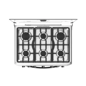 Cocina de piso a gas de 76 cm inox mabe - CMP7625FX0 2