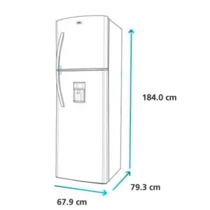 Refrigeradora no frost de 405L netos black steel mabe - RMP425FJPC