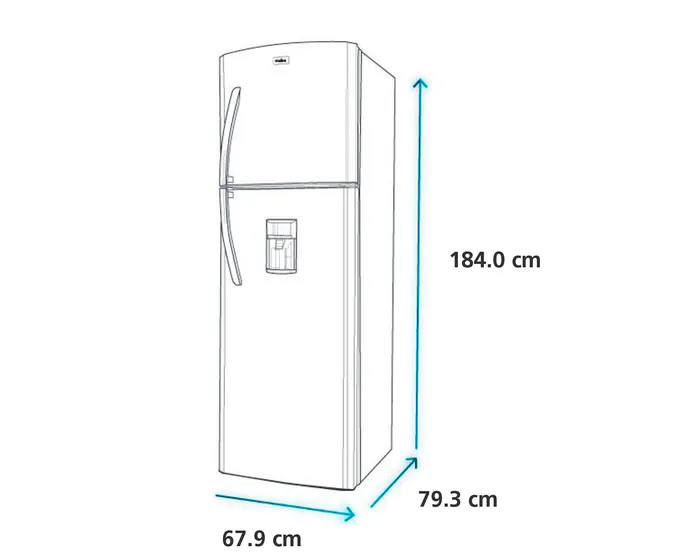 Refrigeradora no frost de 405L netos black steel mabe - RMP425FJPC