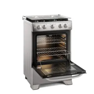 Cocina Electrolux 4 Quemadores Quemadores Efficient VaporBake y Triple Llama Silver FE4PMR 4
