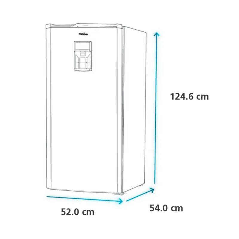 Refrigeradora Monopuerta 187 L Netos Inox Mabe - RMU202PXPRS1 4