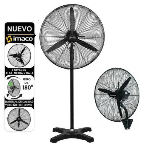 Ventilador industrial 30 2 en 1 pedestal y pared FS30240 Imaco 1 Ventilador industrial 30 2 en 1 pedestal y pared FS30240 Imaco 1