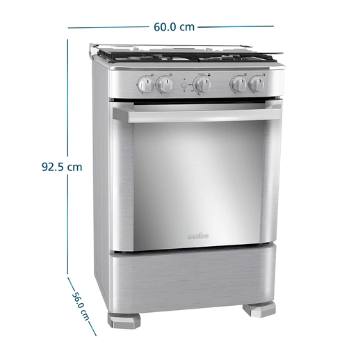Cocina de Piso a Gas 60 cm Inox Mabe - CMP6040FX1 6 Cocina de Piso a Gas 60 cm Inox Mabe - CMP6040FX1 6