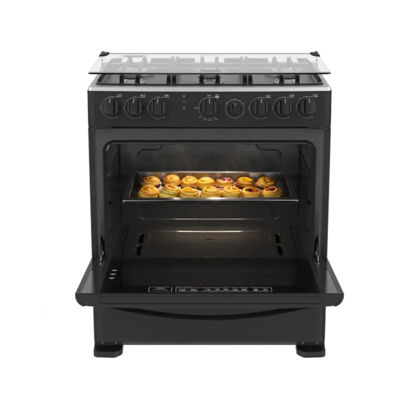Cocina de Piso a Gas 76 cm Negro Mabe - CMP3020FN1 4