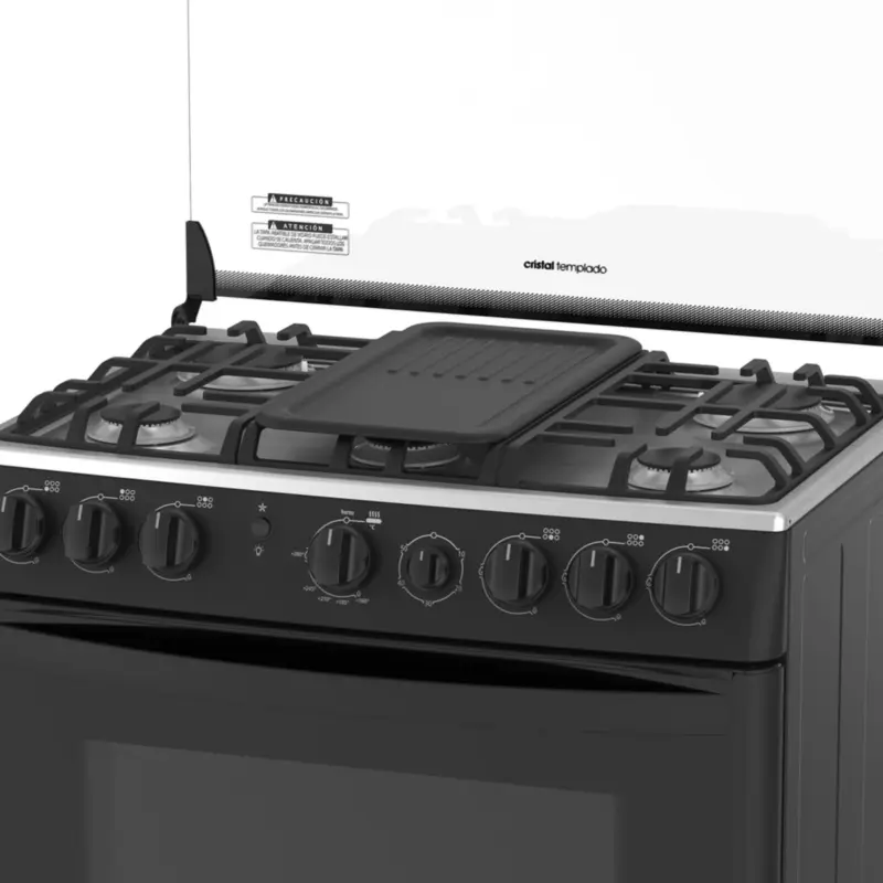 Cocina de Piso a Gas 76 cm Negro Mabe - CMP3020FN1 5