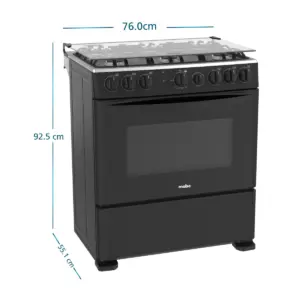 Cocina de Piso a Gas 76 cm Negro Mabe - CMP3020FN1 6
