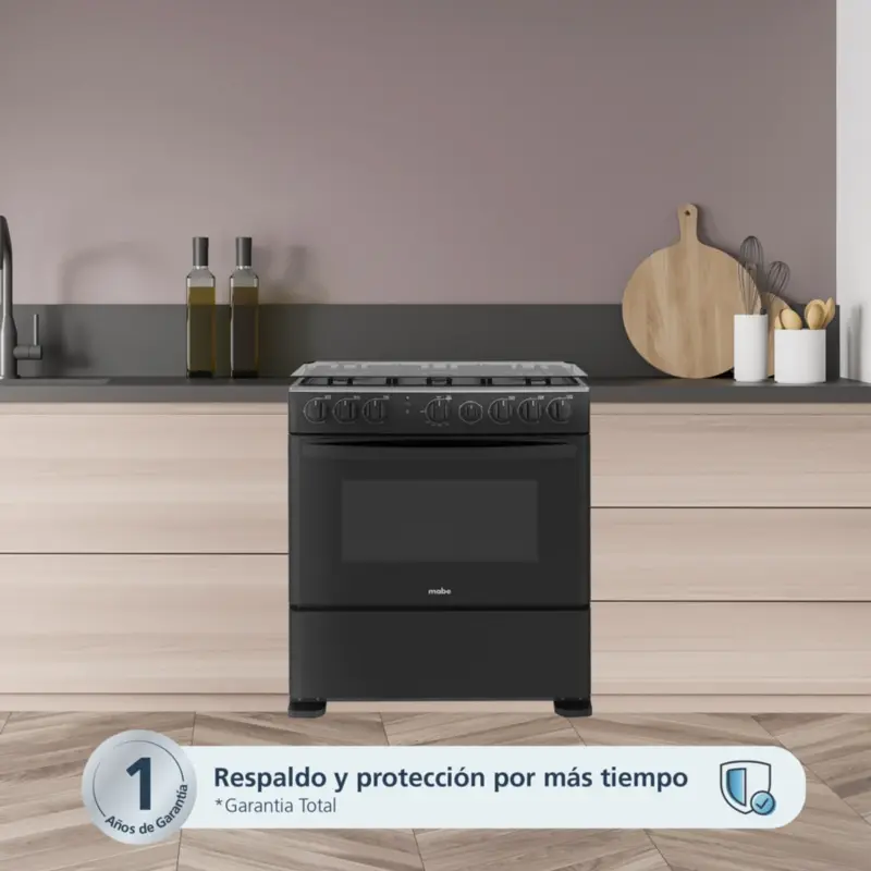 Cocina de Piso a Gas 76 cm Negro Mabe - CMP3020FN1 7
