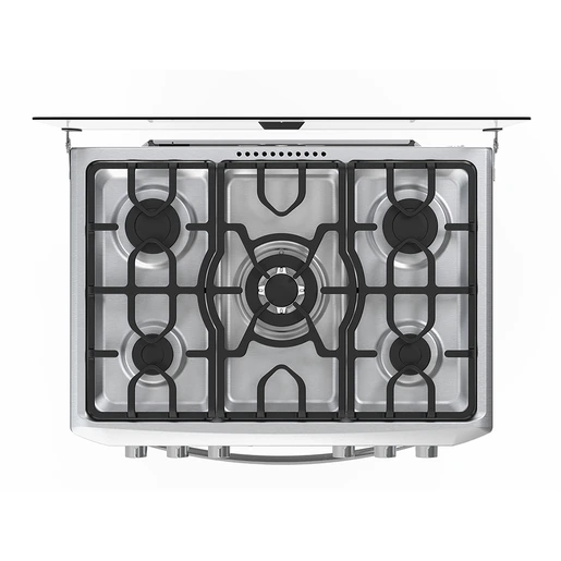 Cocina de piso a gas de 76 cm inox mabe - CMP7640FX0 3