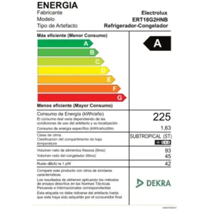 Refrigeradora Electrolux ERT18G2HNB 138 litros negra 6