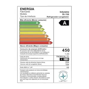 REFRIGERADORA INDURAMA SIDE BY SIDE NO FROST 428L RI-769 9