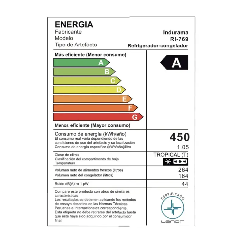 REFRIGERADORA INDURAMA SIDE BY SIDE NO FROST 428L RI-769 9