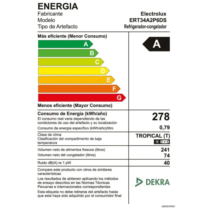REFRIGERADORA TOP FREEZER 315L NO FROST SILVER ELECTROLUX ERT34A2P6DS 10