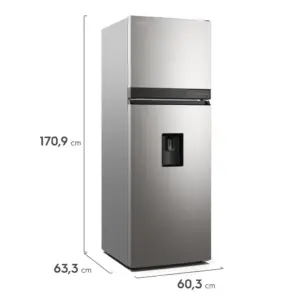 REFRIGERADORA TOP FREEZER 315L NO FROST SILVER ELECTROLUX ERT34A2P6DS 3