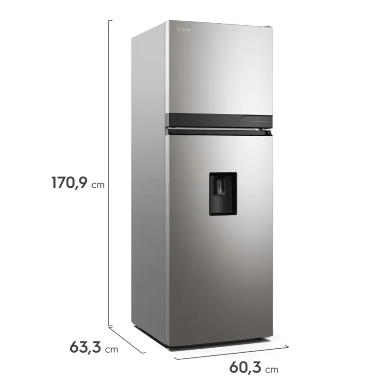 REFRIGERADORA TOP FREEZER 315L NO FROST SILVER ELECTROLUX ERT34A2P6DS 3